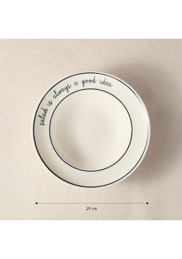 Fecra Pure Salata Tabağı 29 Cm Beyaz