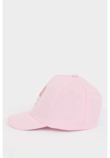 DeFacto Kız Bebek Baskılı Pamuklu Cap Şapka D8388A525SMPR254 Mor