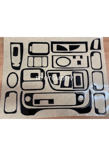 Honda Civic IES 1995-2001 Maun Kaplama Seti Piano Black Renk