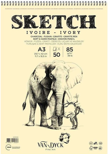 Sketch Çizim Blok A3 85 G 50 Yaprak