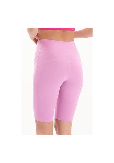 Josejuan Kadın Toparlayıcı Yüksek Bel Cep Detaylı Spor Biker Tayt 7108-lila Lila