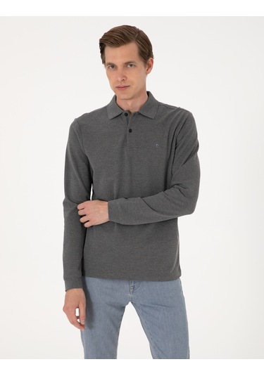 Pierre Cardin Erkek Antrasit Melanj Sweatshirt 50314048-vr081 Antrasit Melanj