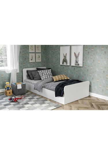 Kznhome Tek Kişilik Mdf Karyola - 100Cm X 200Cm