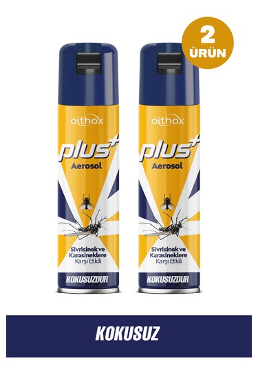 Oithox Plus Aerosol Kokusuz Karasinek Ve Sivrisinek Öldürücü Sprey 300 Ml X 2 Adet