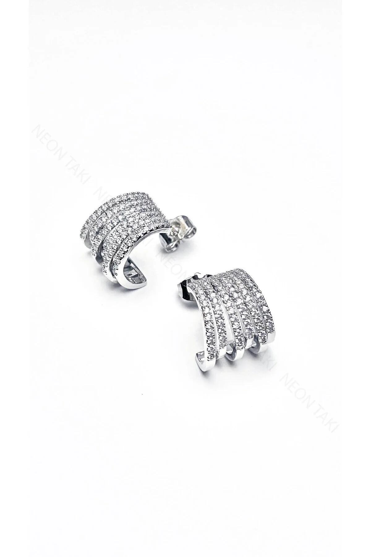 Zirkon Taşlı, Çoklu Görünümlü Küpe 650