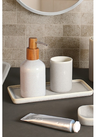 Primanova Elegance Banyo Seti 6 Parça Krem