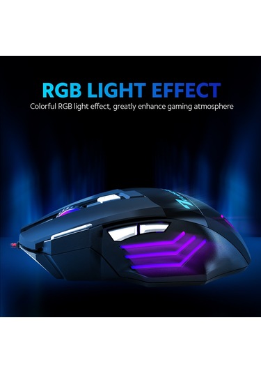 Geeksen Bajeal G7 Profesyonel Oyuncu Faresi, 3200 Dpı, 8 Milyon Tıklama Ömrü, Windows & İos Uyumlu, Siyah Optik