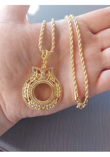 22aya Kaplama Çeyrek Gram Uyumlu 60cm Kolye 3mm Hatalt Zincir Altın