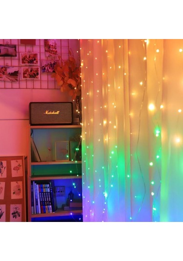 Çok Renkli Usb Festoon Dize Işık Peri Çelenk Perde Işık Noel Işık Yılbaşı Dekoru Ev Tatil Dekoratif Yeni Yıl Lambası 3m 2m Çok Renkli