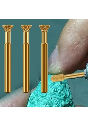 Lijinxu 3x Taşlama Uçları Elmas Çapak Matkap Ucu Dıy Ters-omur