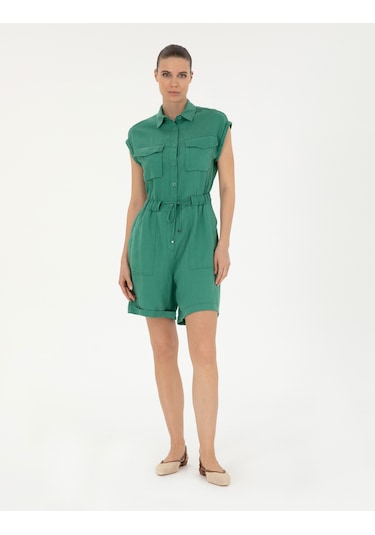 Pierre Cardin Kadın Yeşil Tulum Dokuma 50284677-vr054 Yeşil