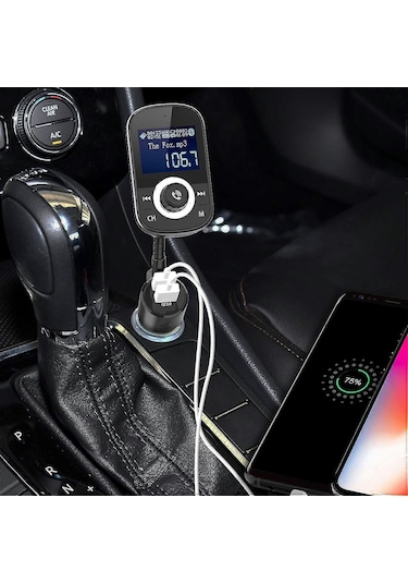 Car Mp3 Bluetooth Player Mp3 Player Car Bluetooth Hands-free Fm Bluetooth Transmitter Qc3.0 Car Charger