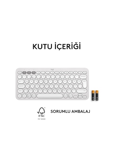 Logitech Pebble Keys 2 K380S 920-011859 Kablosuz Klavye