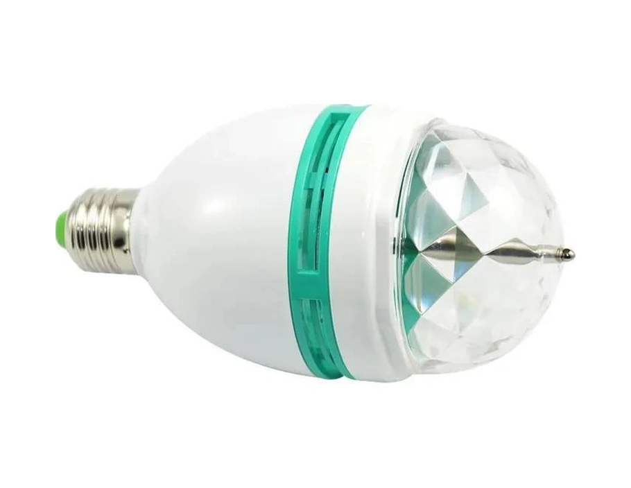 Yuntech01 Rgb Döner Kristal Top Işığı, 3w E27 Led Sahne Aydınlatması, Ev/parti/disco Kullanıma Uygun, Avrupa Standartı Adaptörü İçerir Diğer