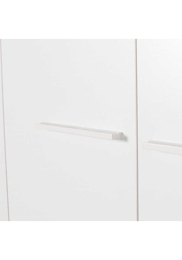 adoremobilya Base 6 Kapılı 2 Çekmeceli Gardırop-Italyan Meşe / Beyaz