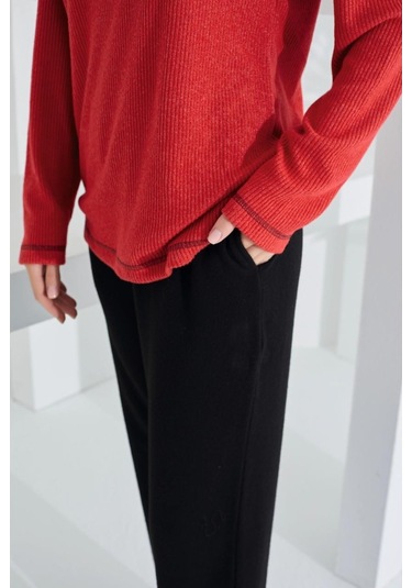 Etoile 98405 Kadın %100 Pamuk Pijama Takımı Kırmızı Çok Renkli