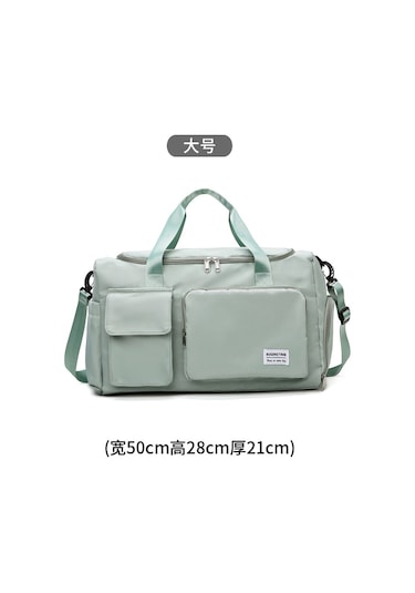 Kısa Yolculuk Erkekler Ve Kadınlar İçin Büyük Kapasiteli Islak Ve Kuru Spor Spor Çantası Yeşil Büyük Yeşil