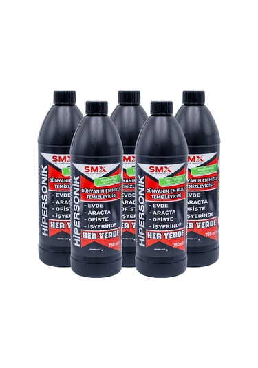 Hipersonik - Dünyanın En Hızlı Temizleyicisi 750ml 5 Adet