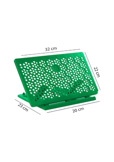 Plastik Rahle - Pratik Rahle - Masa Üstü Rahlesi - Kitap Okuma Standı - Yeşil