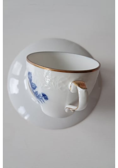 Schumann Arzberg Kobalt Mavi Vintage Çay Fincanı Seti Kobaltmavi