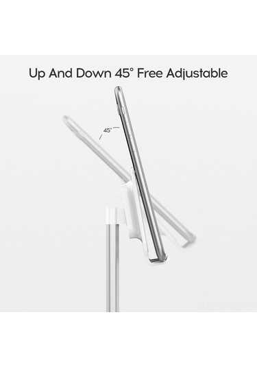 Maiyame Alüminyum Geniş Tabanlı Uzatılabilir Telefon Ve Tablet Ayakçılığı - Siyah, 45 Derece Açı Ayarlı, Dikey-yatay Kullanıma Uygun