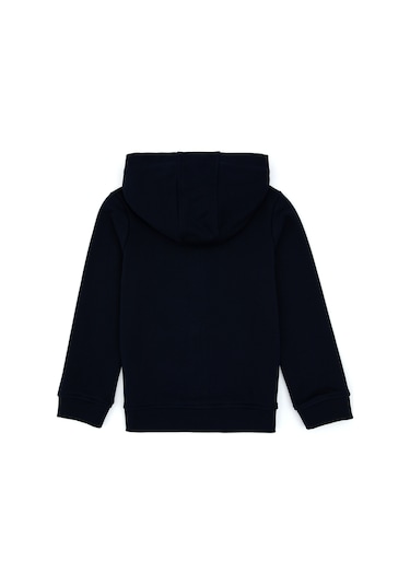 U.S. Polo Assn. Kız Çocuk Lacivert Kapüşonlu Fermuarlı Basic Sweatshirt 50316837-VR033 U.S. Polo Assn. Kız Çocuk Lacivert Kapüşonlu Fermuarlı Basic Sweatshirt 50316837-VR033