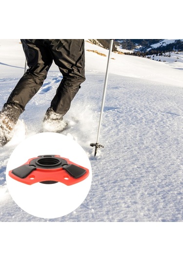 Homyl Trekking Direği Kar Sepeti 15mm Vidalı Kırmızı Kırmızı