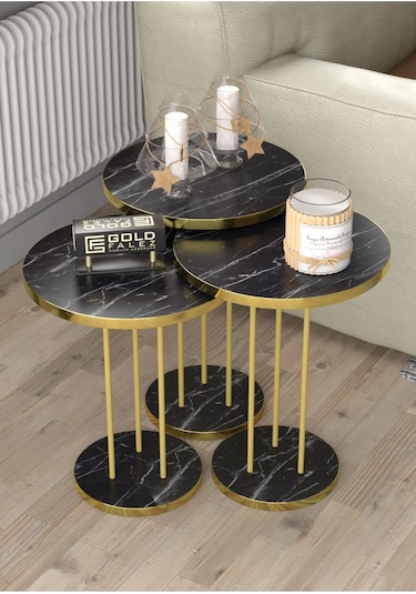 Zigon Sehpa Terra Bendir Gold