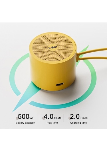 Zyzqstore Ewa A127 Bluetooth Hoparlör, Kablosuz Ses Sistemi, Beyaz Renk, Standart Boyut, Ev Ve Mekan Odaları İçin