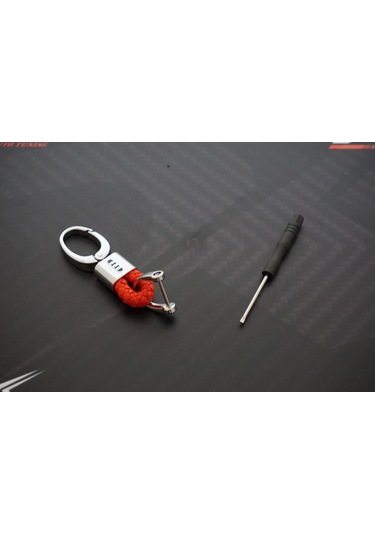 Audi Uyumlu Logo Stil Hasır Desen Anahtarlık K (321211800)
