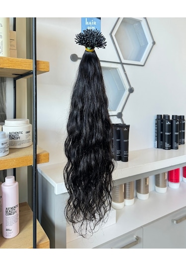 Hairpim Wavy 0.8 Gr Doğal Kestane 50 Adet 70 Cm Doğal