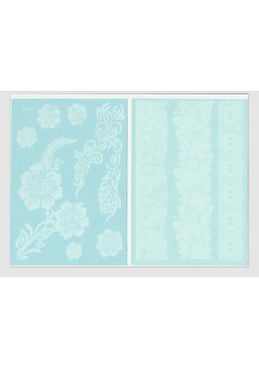 Enhavalı Beyaz Kına Gelin Dövmesi Model4