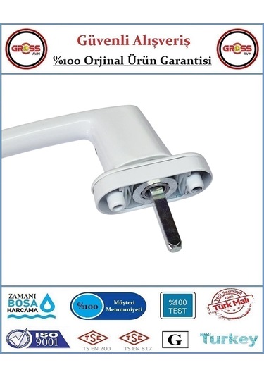 Pimapen Pencere Ve Balkon Kapı Kolu - Anahtarlı Kilitli - Tekli