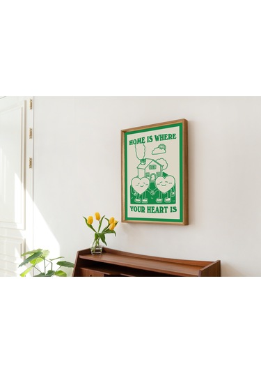 Minimalist Ev, Sevimli Ev Dekorasyonu Hediyesi, Yazdırılabilir Poster, Retro Estetik Baskılar