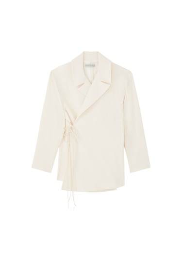 Palmer Harding Şık Wrap Kesim Blazer Crema