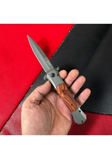 Jeep Ahşap Çakı Kahverengi