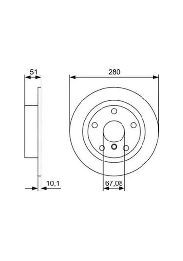 Bmw X1 F48 18i Sd 1.5 2015-2023 Bosch Arka Disk 2 Adet