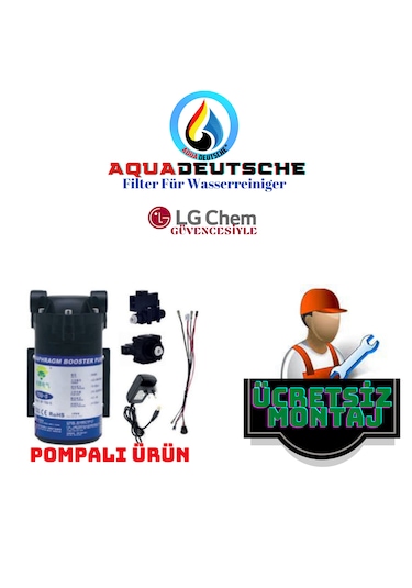 Pompalı Montaj Dahil 12 Litre 7 Filtre 14 Aşama Su Arıtma Cihazı