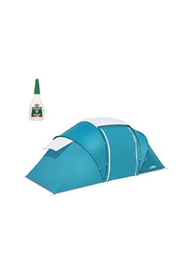 Bestway Pavillo 4 Kişilik Çift Bölmeli Aile Kamp Çadırı 68093 Mavi