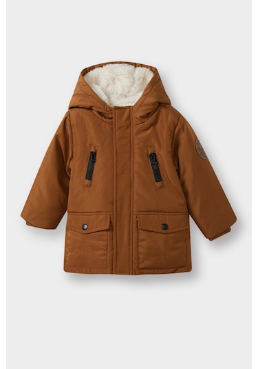 Defacto Erkek Bebek Su Geçirmez Pelüş Astar Mont A2211a525wnbn230 Kahve