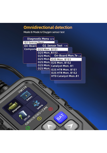 Obd Ii Tarayıcı, Araba Motor Arıza Kodu Okuyucu Pil K23071