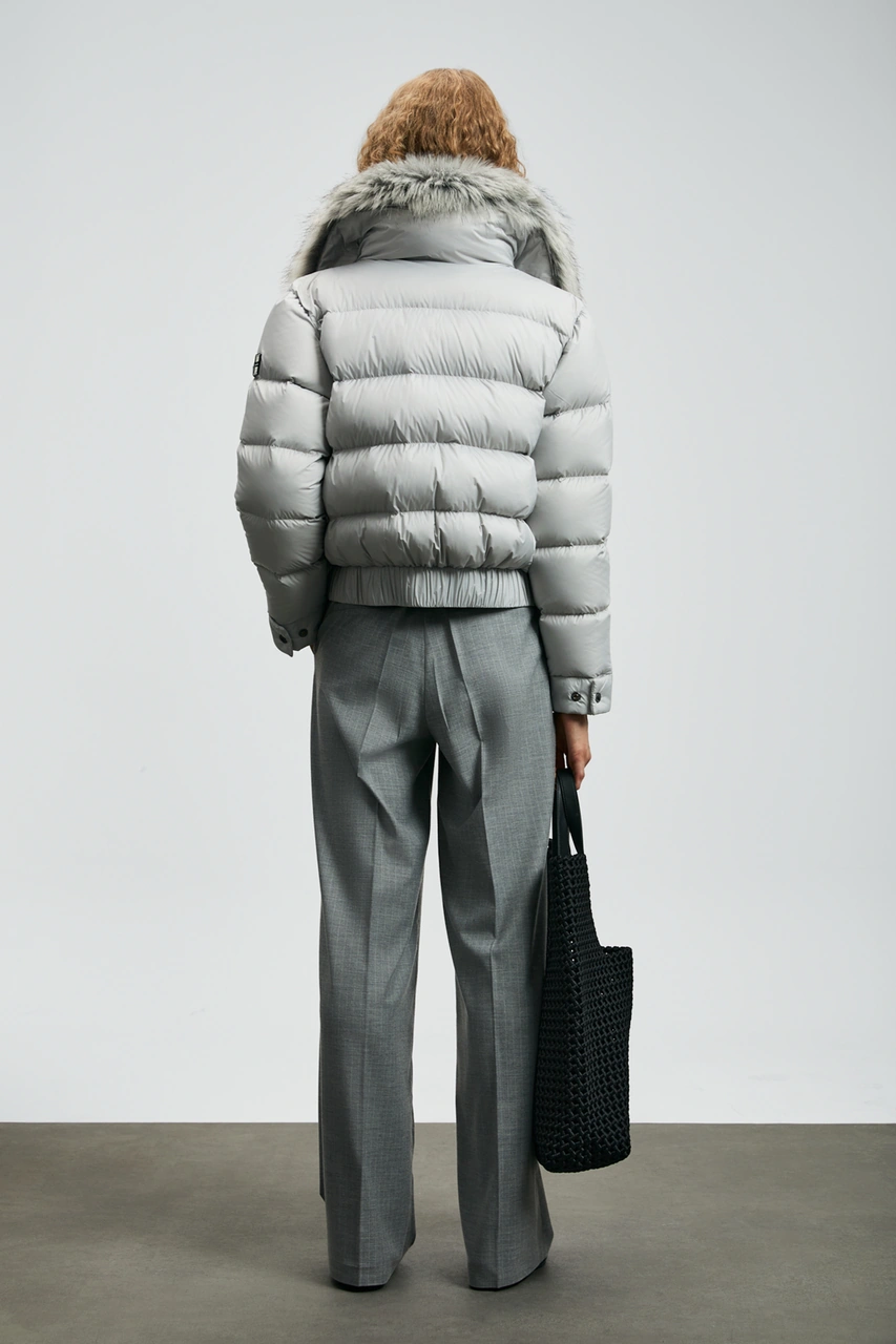 Lufian Daısy Kaz Tüyü Kadın Mont Gri Gri 122120041100150 Gri