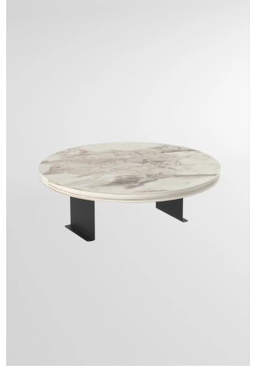 İkili Yan Sehpa Ayarlanabilir Tepsi Yuvarlak Efes