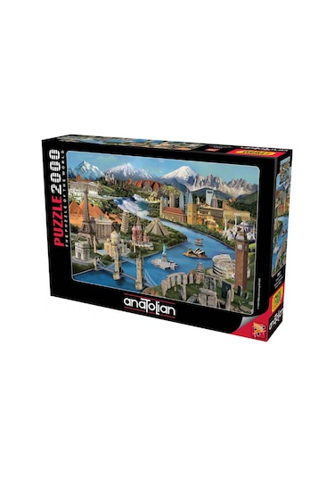 Anatolian 2000 Parça Simge Yerler (popular Landmarks) Puzzle