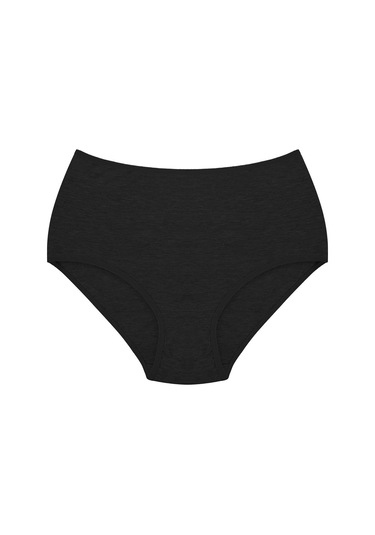 Kadın Pamuklu Likralı Yüksel Bel Külot Renkli 6'lı Paket Beyaz - Siyah - Ten