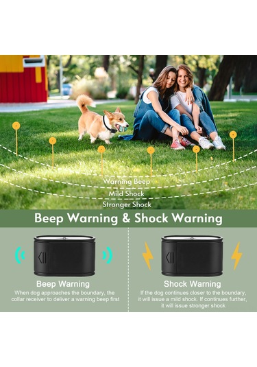 Lemestar Köpekler İçin Siyah Abs Kordonlu Alıcılı Kuruşluk, Elektronik Çit Uyumlu, H45288 Ek Parçası, 60cm Uzunluk