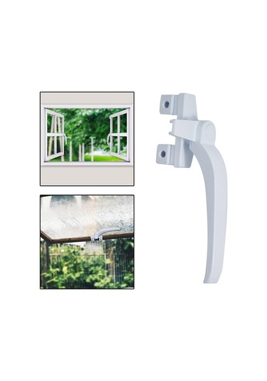 Trendooze Homyl Pencere Kolları Beyaz Kanat Kilitleme Kapılar İçin Sağ