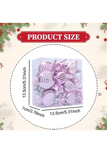 Suntek 18 Adet Yılbaşı Topu Süsleri Ev Kutlamaları Ve Açık Kutu 13,5x7x13,5 Cm