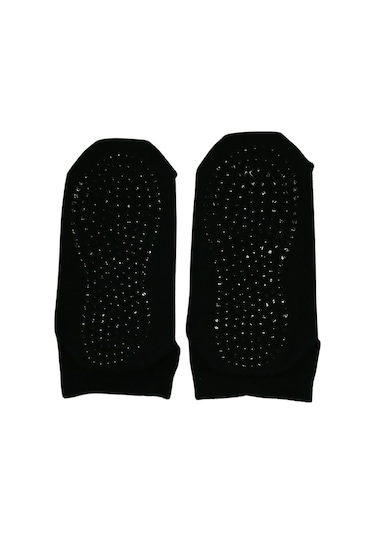 3 Çift Likralı Kaymaz Taban Abs Silikon Baskılı Spor Aktivite ve Hac Umre Tavaf Erkek Çorap Siyah