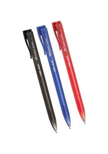 Faber Castell Faber-Castell 1425 Auto Tükenmez Kalem Siyah 10'Lu Kutu